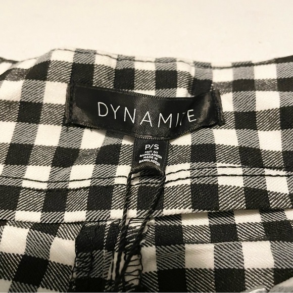 Dynamite Black and White Checkered Pants Womens Size Small - Picture 6 of 16